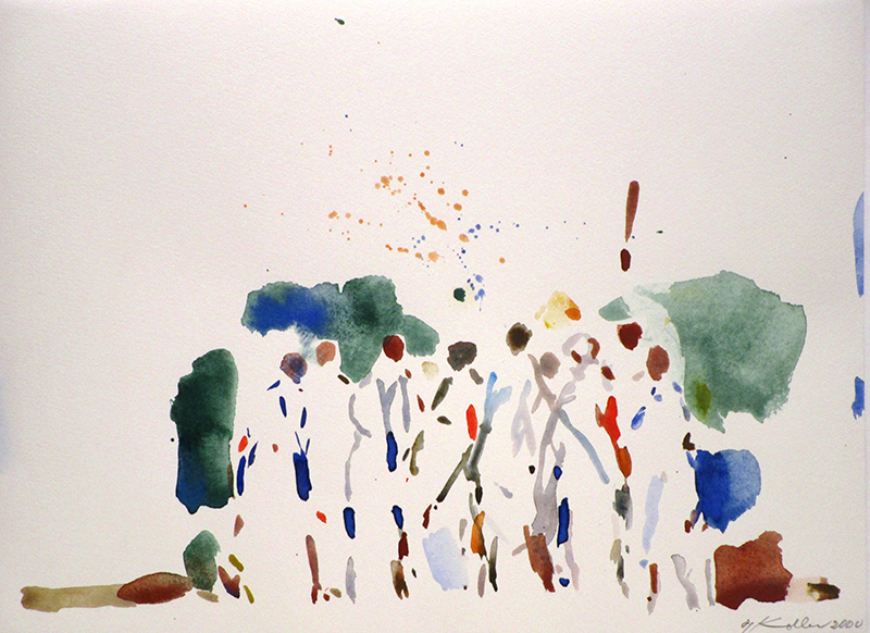 Gruppe 2000;Aquarell,;28 x 38 cm;Preis auf Anfrage - Galerie Wroblowski